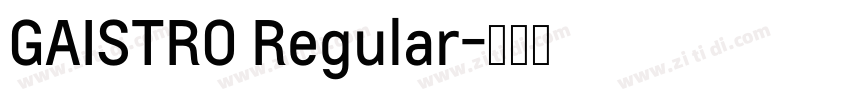 GAISTRO Regular字体转换